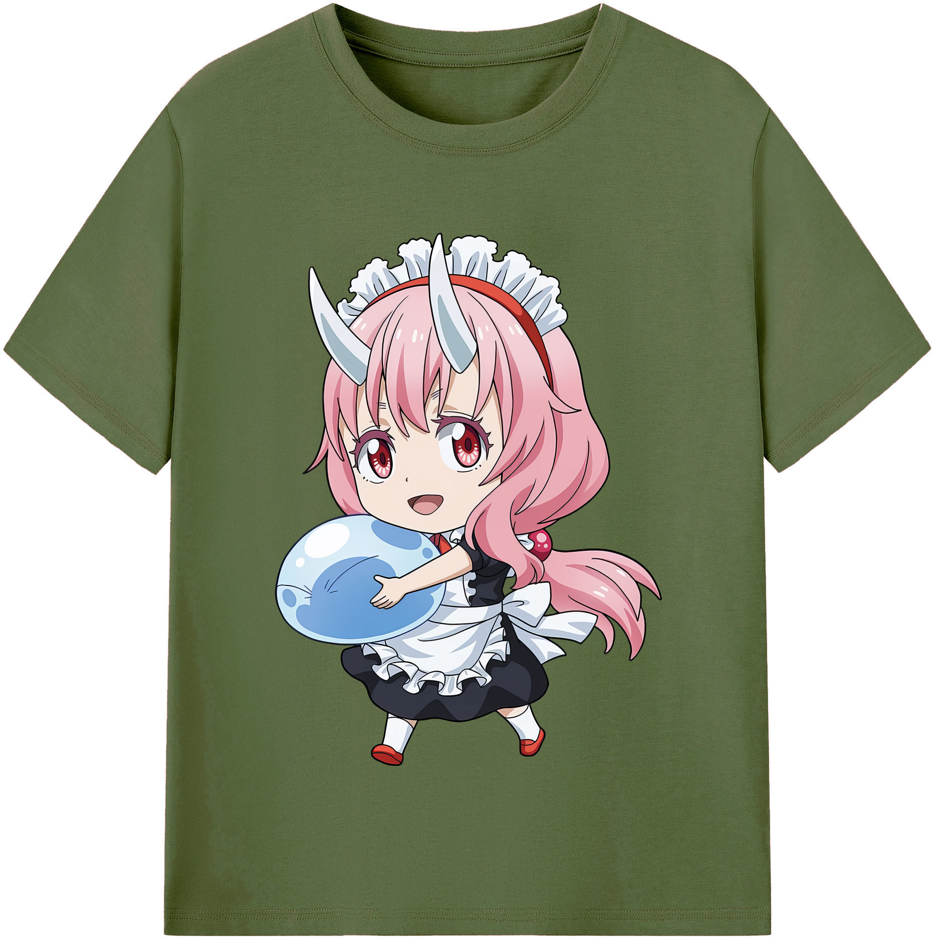 （画像用） 転スラ Regarding Reincarnated to Slime 綿100％半袖Tシャツ（フロントプリント）